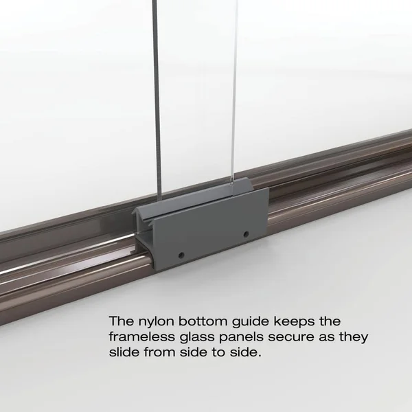 Basco A0043-60OB Classic 57x22 High x 60x22 Wide Bypass Framed Tub Door with Obscure Oil Rubbed Bronze