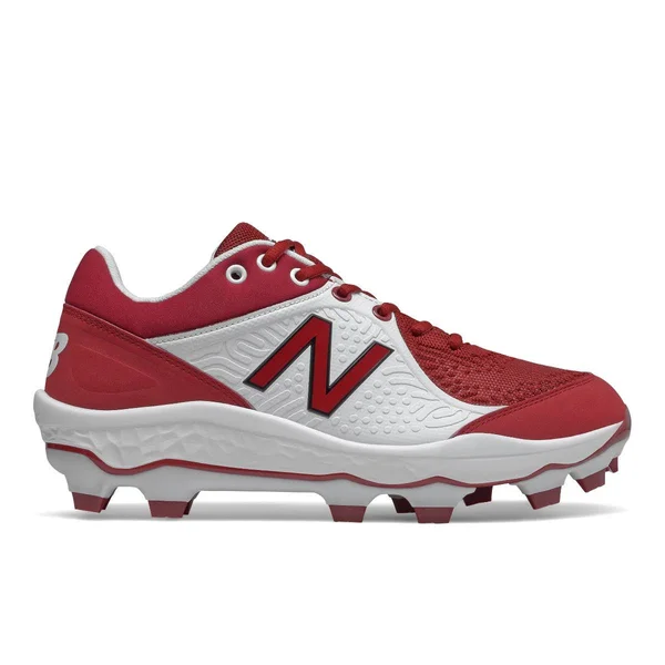 New Balance Men's 3000 V5 TPU Baseball Cleats - Maroon/White