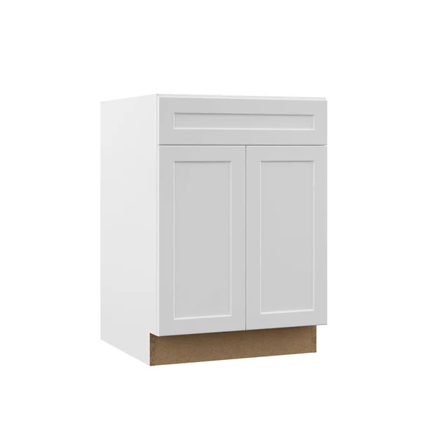 Hampton Bay Designer Series Melvern Assembled 24x34.5x23.75 in. Base Kitchen Cabinet in White