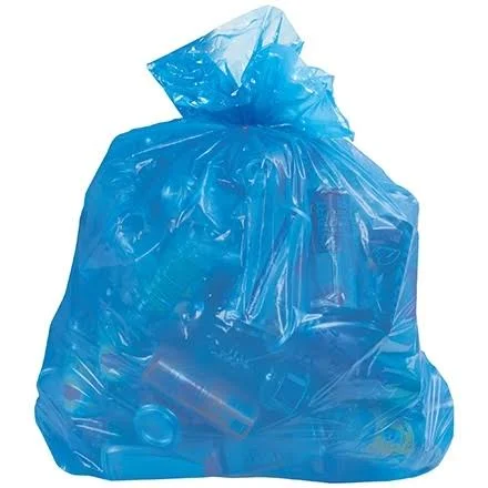 Recycling Trash Bags Blue 24x22 x 30x22 x 1.1mil (250 Per/Case)