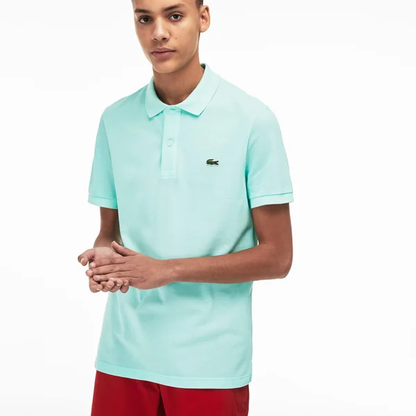 Lacoste Men's Petit Piqué Slim Fit Polo Shirt : Light Green