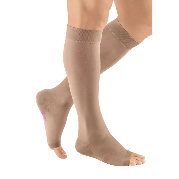 Mediven Plus - 30-40 mmHg, Calf High, Open Toe Black, II-Extra-Wide-Petite