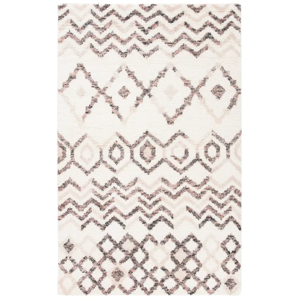 Safavieh Casablanca Rug Collection CSB528A - Ivory - Pink - 4' x 6'