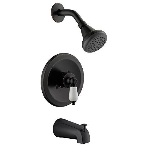 Glacier Bay HD873X-8627D Teapot Single-Handle Tub and Shower Faucet, Bronze