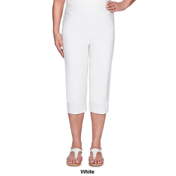 Alfred Dunner Women's Plus Size Clam Digger Capris