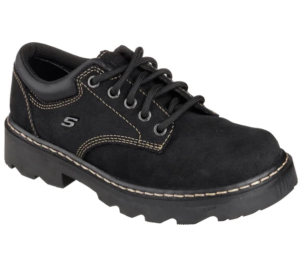 Women's Skechers Parties Mate Oxford - Black - Size 9