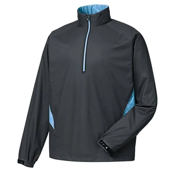 FootJoy Hydroknit Pullover - Charcoal/Light Blue - Size: XXL