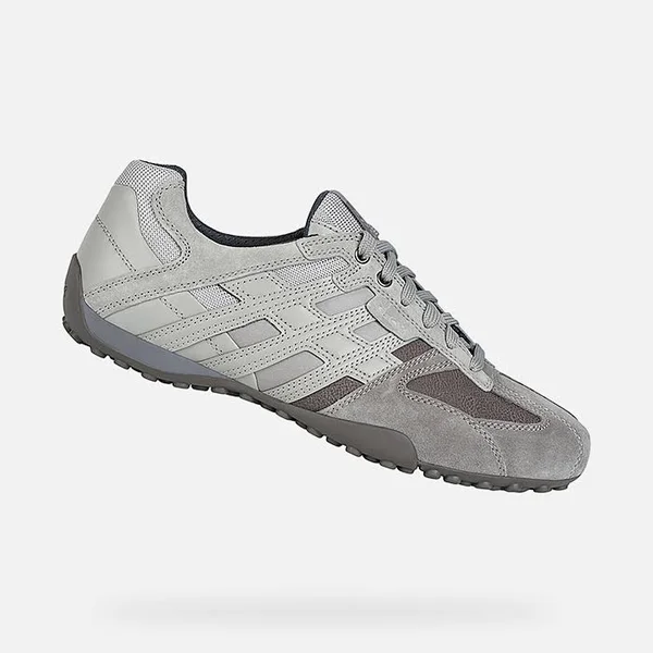 Geox Shoes Snake Man Stone and Grey - Size 12.5