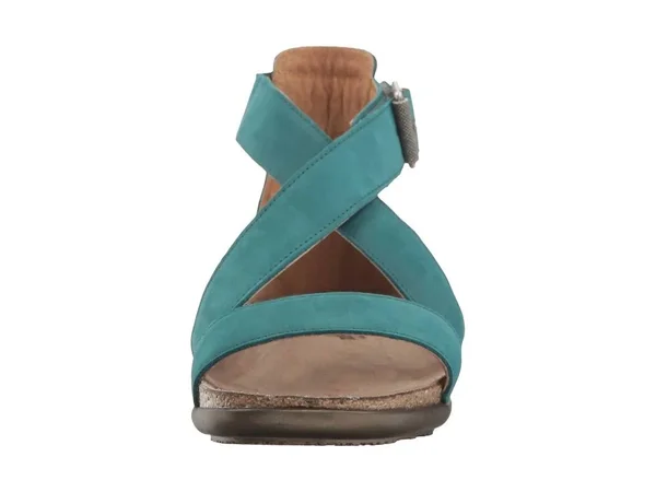 Women's Naot Rianna Sandal - Size: 37, Teal Nubuck