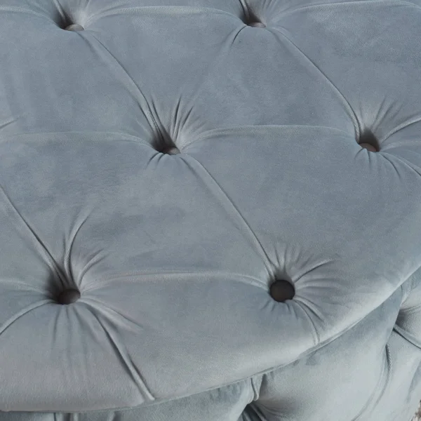 Maelyn Plush New Velvet Ottoman - Dark Gray
