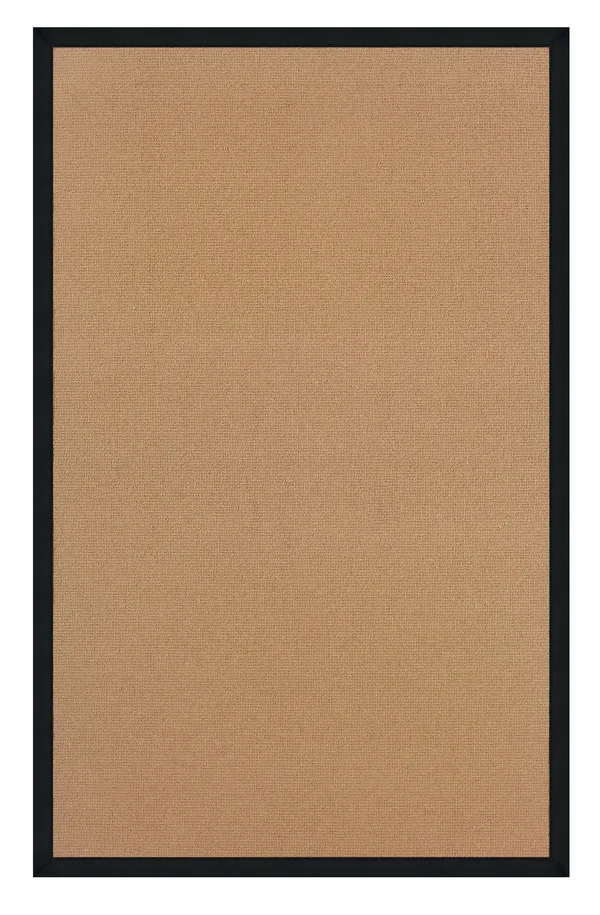 4'x6' Athena Cork Wool Area Rug Black - Linon