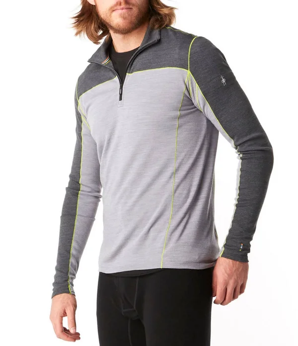 Smartwool Men's Merino Sport 250 Long Sleeve 1/4 Zip - Black - M