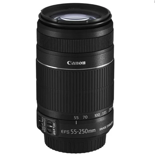 Canon Eos 250D Rebel SL3 24.1MP Digital SLR Camera + Canon 18-55mm + 55-250 Is II Complete Basic Lens Kit