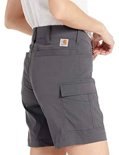 Carhartt Women's Straight Fit Force Madden Cargo Short (14 Shadow)