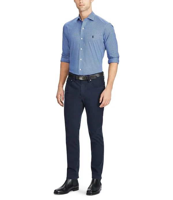 Polo Ralph Lauren Varick Slim-Fit Sateen Stretch Pants - 38 34
