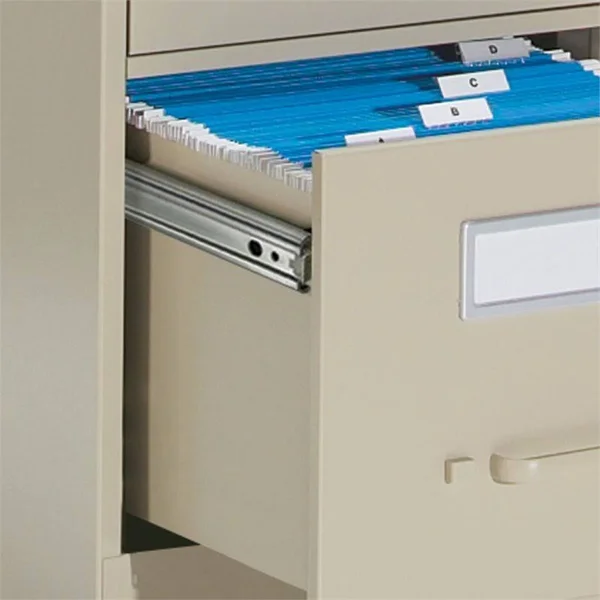 Global 2-Drawer 25x22 Deep Vertical File Cabinet - Letter, Black