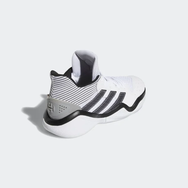 Adidas Harden Stepback White/Black/Grey Basketball Shoes 12