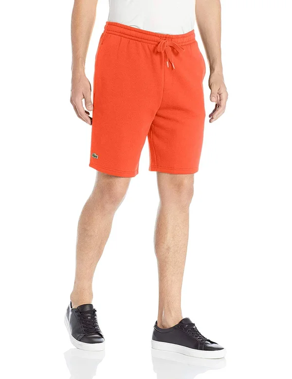Lacoste Sport Tennis Fleece Shorts (Orange) 4XL