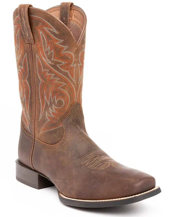Ariat Men's Sport Herdsman Boot - 12 - Powder Brown