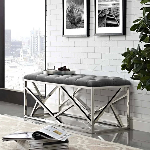 Modway Intersperse Bench (Sea Blue)