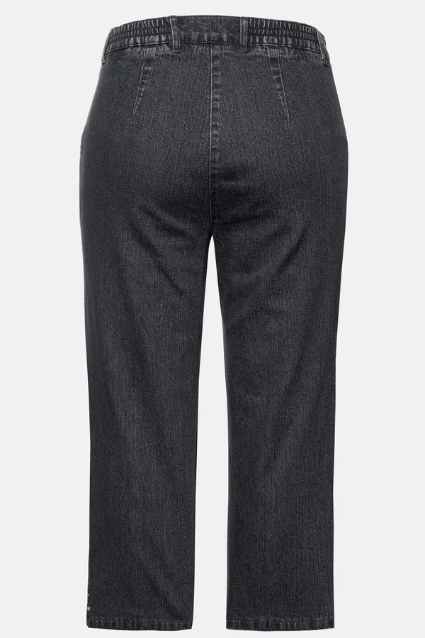 Plus Size Mony Denim Stretch Capri Pants
