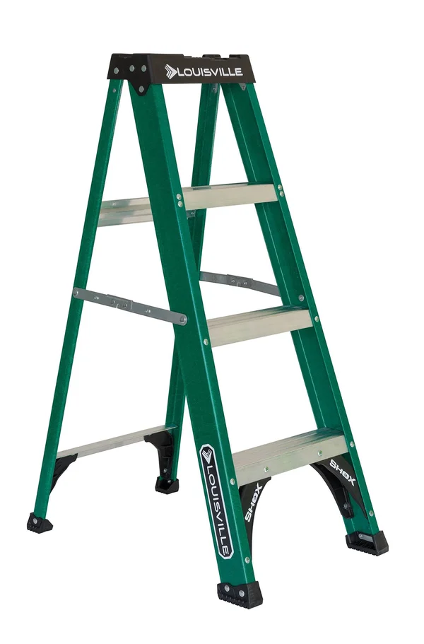 Louisville Fs4004 4 ft. Type II 225 lbs. Load Capacity Fiberglass Step Ladder