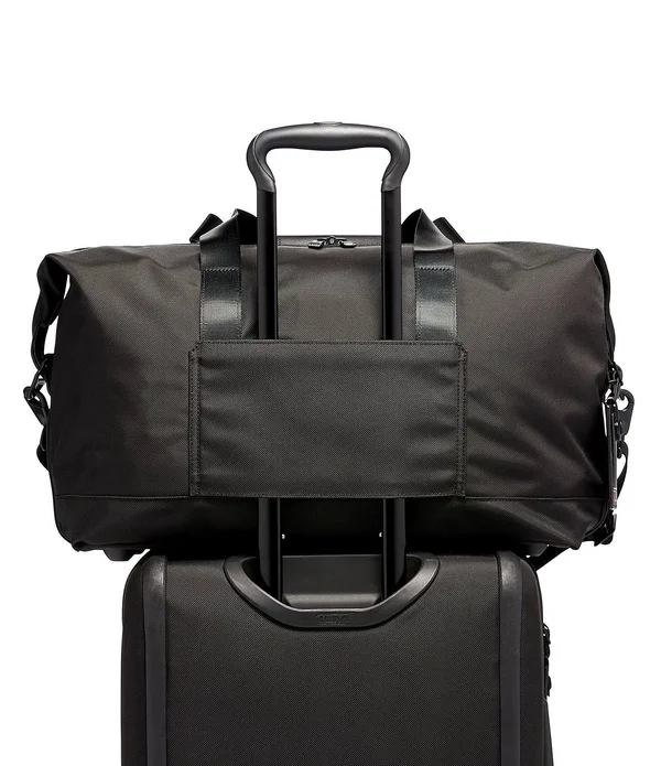 Tumi Alpha 3 Black Double Expansion Travel Satchel