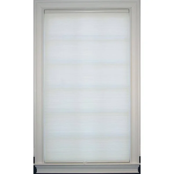 Allen + Roth 35-in x 48-in Cream Light Filtering Cordless Cellular Shade Polyester in Off-White - CCLFCREAM350480