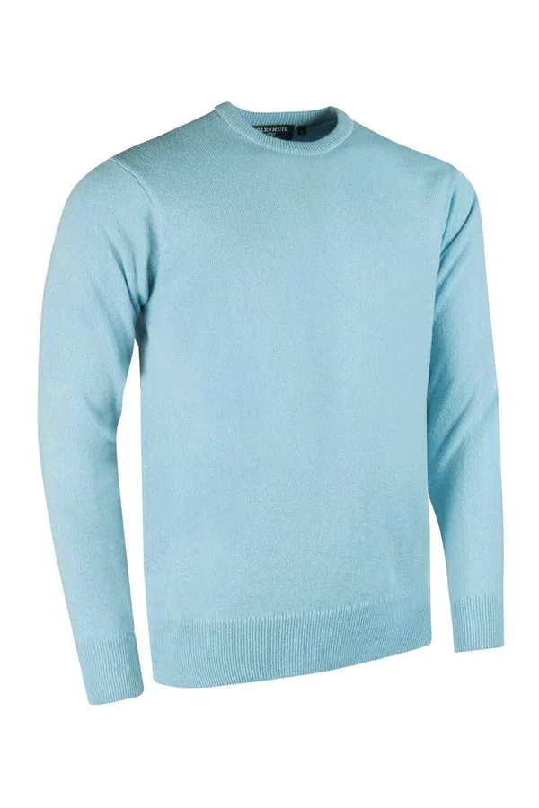 Mens Crew Neck Lambswool Golf Sweater Rhapsody XXXL