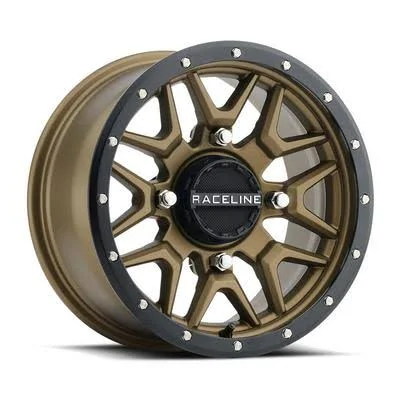 Raceline A94BZ Krank UTV Wheel - 14x7 with 4 on 110 Bolt Pattern - Bronze - A94BZ-4701110