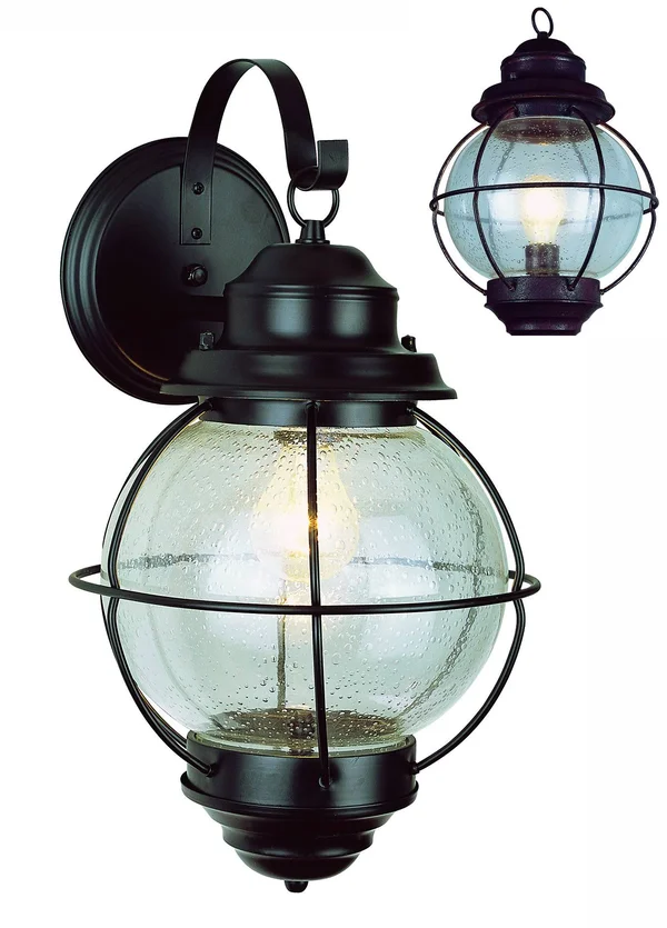 Trans Globe Lighting 69904 RBZ 1-Light Coach Lantern, Rustic Bronze
