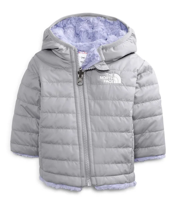 The North Face Infant Reversible Mossbud Swirl Hoodie - Meld Grey/Sweet Lavender