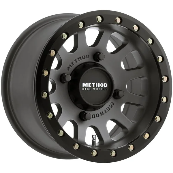 Method Race Wheels MR401 UTV Beadlock 15x7 4x156 13et 132mm Titanium Matte Black Wheel