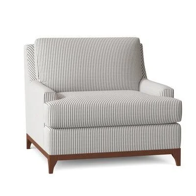 Kaylyn 41x22 Wide Armchair Wayfair Custom Upholstery Body Fabric: Cruise Adrift