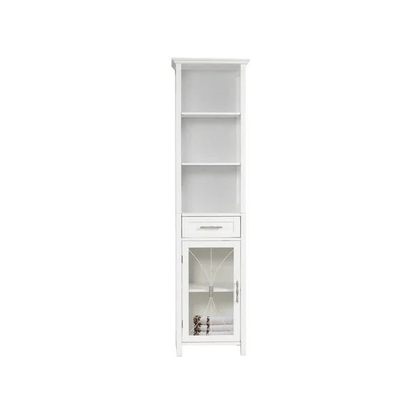 Elite Home Fashions 7978 Delaney Linen Cabinet, White