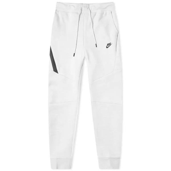Nike Men's Sportswear Heathered Tech Fleece Joggers - 2X-LARGE - White