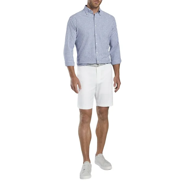 Peter Millar Salem High-Drape Performance Shorts White