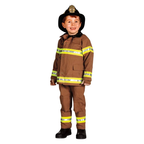 Aeromax Toys Fire Fighter Cotton Suit, Brown, L