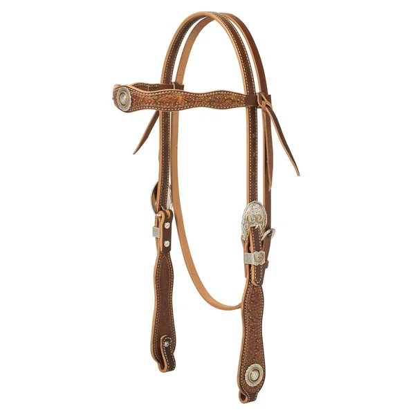Weaver Leather Western Edge Browband Headstall, Sunset