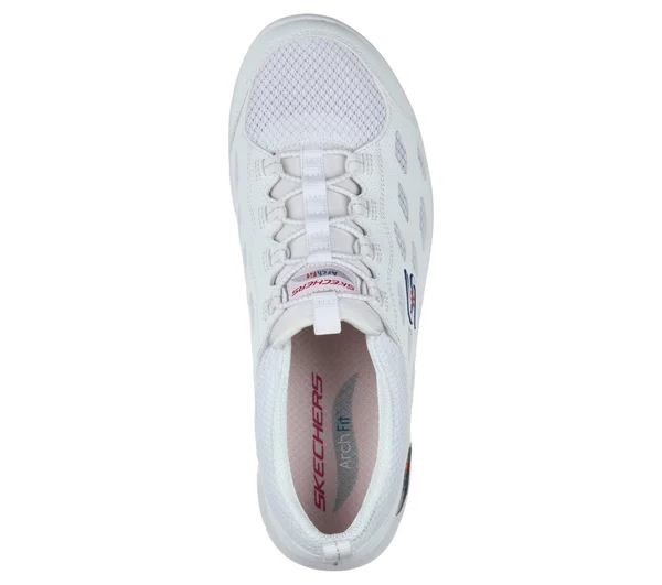 Skechers Arch Fit Refine White - Navy - Size 7.0