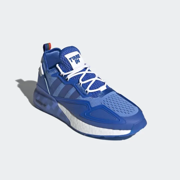 Adidas Ninja ZX 2K Boost Shoes - Men's - Blue - Cloud White - 11.5