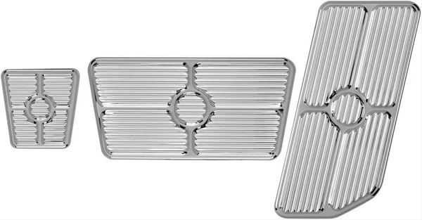 Billet Specialties 198622 Universal Pedal Kits Grooved Polished