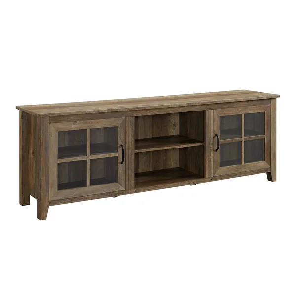 Walker Edison 70x22 Farmhouse Wood TV Stand - Rustic Oak