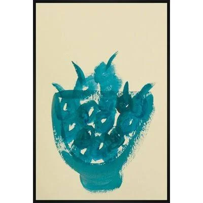 Blue Mass - Picture Frame Painting Print on Glass JBass Grand Gallery Collection