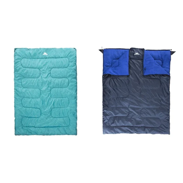 Trespass Catnap 3 Season Double Sleeping Bag, One Size, Navy