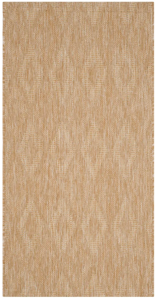 Safavieh Courtyard Natural 2&-3x22 x 12& Indoor/Outdoor Rug