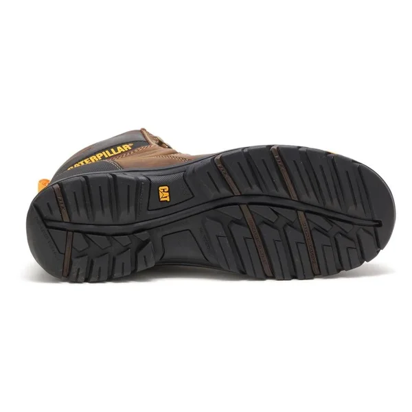 Caterpillar Boots: Men's P91115 Brown Wellspring Steel Toe Metatarsal Guard Waterproof Work Boot