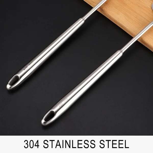 Stainless Steel Cooking Utensil Set Heat Resistant Non-Stick Seamless - Silver - 14x22 x 3.5x22(L*W); 15.6x22 x 3.1x22(L*W)