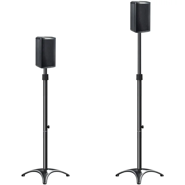 Mounting Dream MD5401 Height Adjustable Speaker Stands Mounts, Two in One Floor