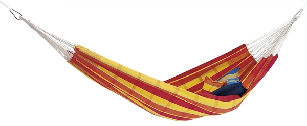 Amazonas Hammock Barbados Gestreift-Yellow-RED, Mens/Womens Hammocks, Size One Size - Color Papaya